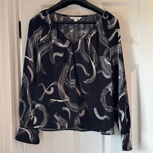 Nine West Black and White Women's Blouse
